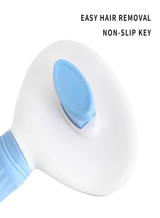 PET FUN مجموعة العناية بالحيوانات الأليفة PET FUN® 3 في 1 - فرشاة تنظيف ذاتية التنظيف، مشط فك التشابك من جانب واحد وقفاز إزالة الشعر الزائد لجميع الكلاب والقطط (قد يختلف اللون) - Image 2